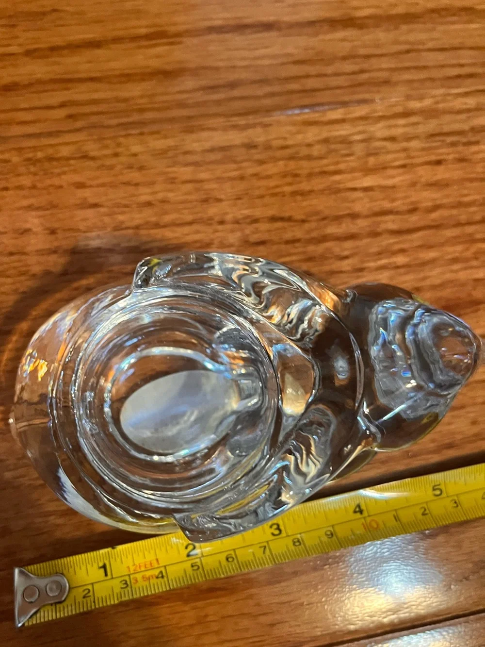 Vintage Rabbit Easter Bunny Clear Crystal Votive Tea Light Candle Holder